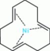 Figure 14 - Representation of the molecule [Ni (C12H18)] in which the ligand donates three π-doubles to the nickel