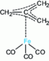 Figure 57 - Representation of the molecule [Fe (CO)3 {C (CH2)3}] which contains the cyclobutadiene isoelectronic trimethylenemethyl radical.