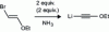 Figure 16 - Formation of lithium acetylenide by deprotonation of a bromoolefin