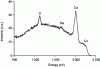 Figure 11 - LEIS spectrum (4He+ @ 3 keV) of a sample of ...