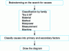 Figure 7 - Ishikawa diagram construction process