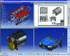 Figure 2 - Digital models in part design, assembly design and drafting (doc. PSA Peugeot Citroën)