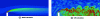 Figure 26 - Flow calculation with turbulence modeling and resolution (RANS and LES) behind an obstacle (source: Sirehna/Naval Group)