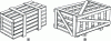 Figure 1 - English barred crate (a) – Crate with diagonal reinforcement (b)
