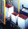 Figure 15 - Low-speed corrugated case closing and conveying machine. Versatile multi-format machine (source SIAT Italy)