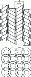 Figure 3 - Quadratic assembly of helical chains