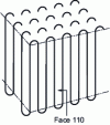 Figure 4 - Single crystal resulting from the bending of linear chains