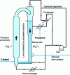 Figure 19 - Multizone circulation reactor (from [1])