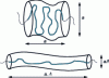 Figure 34 - Change in tube diameter during stretching in the MSF model