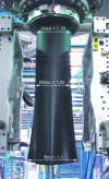 Figure 19 - Expulsion of a parison in the continuous extrusion process. Swelling rate at different heights