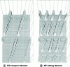 Figure 22 - Example of an EZ transport element and KE mixing element mesh (after [12])