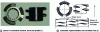 Figure 5 - Photo of a mixing element, front and side view, and schematic and scroll view (after [1] and [2])