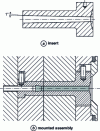 Figure 10 - Example of a standard insert for cold runner truncated cone inlets (doc. Hasco France)