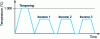 Figure 8 - Example of thermal cycle for X38CrMoV5 steel