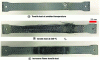 Figure 20 - Macroscopic observations of carbon/PPS
tensile specimens subjected to various thermal stresses