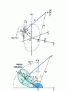 Figure 36 - Pressure fluctuations on the hull: notations