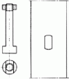 Figure 24 - Central bolt and its housing in a blade