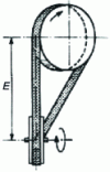 Figure 25 - Two-pulley transmission, any non-parallel shafts