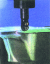 Figure 24 - Three-dimensional machining during roughing with a hemispherical milling cutter (doc. Heidenhain)