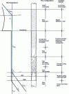 Figure 1 - Flow configurations in a vertical evaporator tube, according to Collier [17].