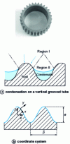 Figure 1 - Condensation on a grooved vertical tube