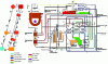 Figure 29 - Shuangliang diagram of a double-acting HP-MP (Advanced series) cycle with integrated burner