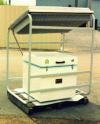 Figure 10 - Solar cooler using activated charcoal and methanol, marketed by BLM in France in the 1980s.