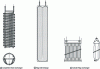 Figure 8 - Various immersion heat exchangers for winemaking tanks