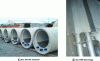 Figure 41 - Heat exchangers integrated into sewer pipe walls