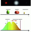 Figure 24 - Time sequence and spectral representation for STED point measurement