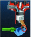 Figure 39 - Mayflower engine: connecting rod head kinematics