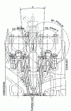 Figure 12 - Cylinder head with 4 valves per cylinder: optimized valve angle α