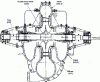 Figure 5 - Cross-section of a single-stage, double-flow, longitudinally split volute casing pump with end bearings