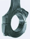 Figure 8 - Seizure of a connecting rod bearing on a competition gasoline engine (IFP document)