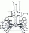 Figure 10 - Cross-section of a centrifugal machine with cantilever wheels