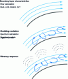 Figure 12 - Calculation principle for the vibratory response of a structure to turbulent boundary layer flow