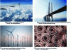 Figure 2 - Four examples of fluid-structure interactions linked to gas flows