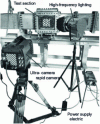 Figure 3 - Experimental set-up to study fluid-elastic instabilities in a tube bundle [2]