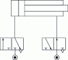 Figure 26 - Control circuit with 2 3/2 spool valves