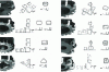 Figure 11 - Various face milling cutters with different geometries and insert types