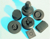 Figure 13 - Examples of ultrasonically machined graphite electrodes (Doc. ENSAM-EXTRUDE HONE)