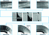 Figure 19 - Cutting-bending interaction observed at the edges of a 0.09% C HLE sheet.