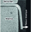 Figure 22 - Edge bending: elastic return phenomenon, final angle < 90°.