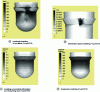 Figure 19 - Example of modeling during cold flow forming of a tantalum part with an initial thickness of 10 mm (extract from [43]).