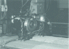 Figure 13 - Manufacture of helicopter blades. Shaping of Nomex honeycomb cores, prior to bonding