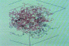 Figure 25 - Illustration of the production of a 3D network using polyfunctional monomers [11].