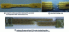 Figure 11 - Fiber-reinforced PLA samples and associated fracture zones (after [35] [67])