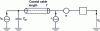 Figure 18 - Electrical representation of the electronic chain in terms of noise sources and cable effects