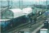 Figure 7 - Derailment of three wagons carrying irradiated fuel