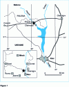 Figure 1 - Location of the Chernobyl site (from )